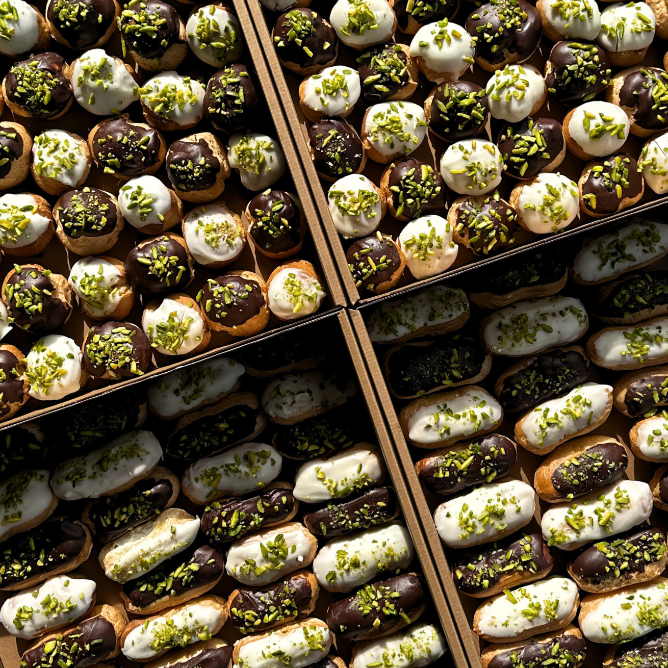 White Chocolate Profiteroles - 30 Pack